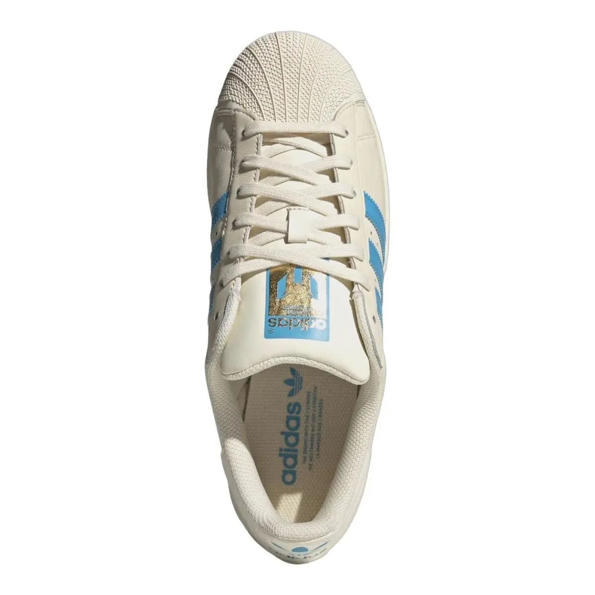 Adidas shoes - Superstar Messi - Superstar Messi - JQ1256 JR1520 KH9034 - Cream White/Semi Blue Burst/Gold Metallic 0