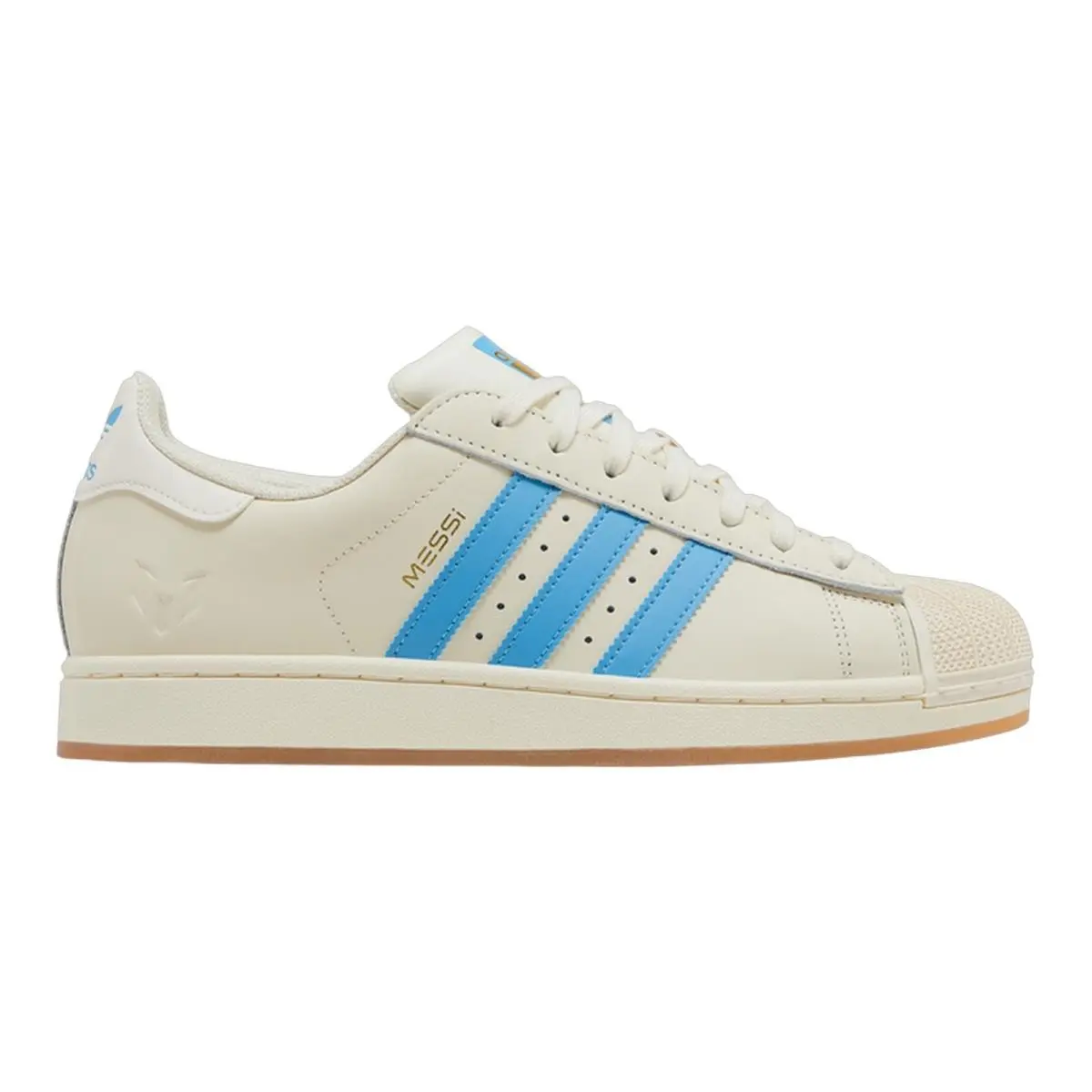 Adidas shoes - Superstar Messi - Superstar Messi - JQ1256 JR1520 KH9034 - Cream White/Semi Blue Burst/Gold Metallic 3