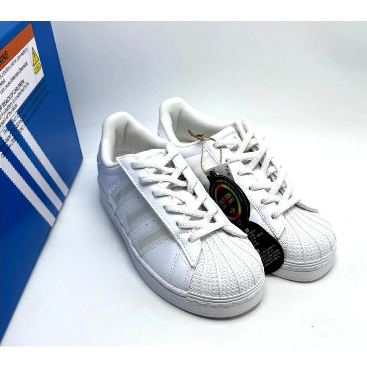 Adidas shoes - ADIDAS Superstar LED Lights C - Cloud White/Cloud White/Cloud White 10