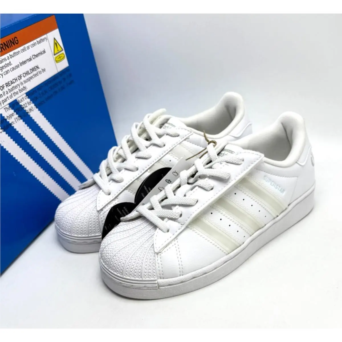 Adidas shoes - ADIDAS Superstar LED Lights C - Cloud White/Cloud White/Cloud White 7