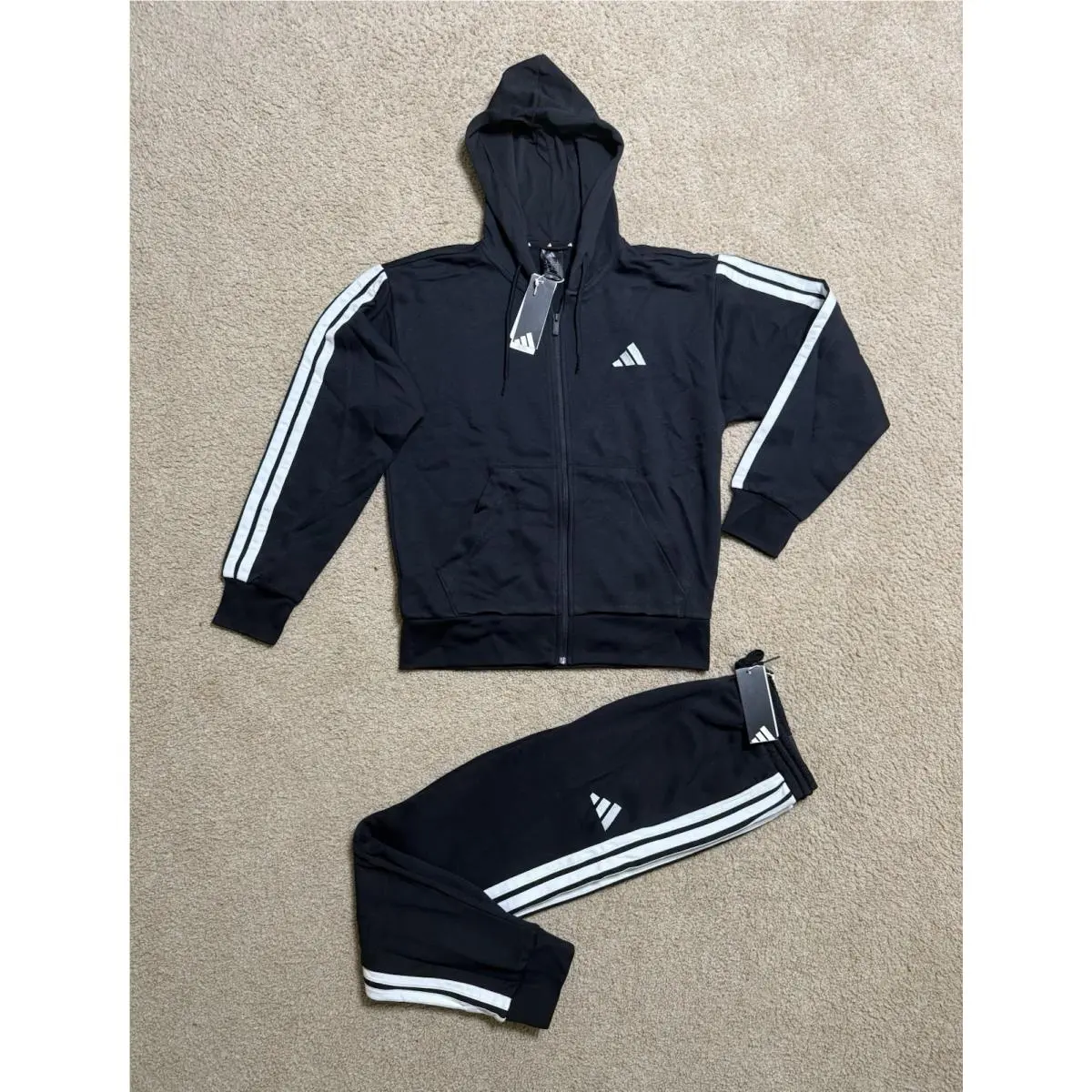 Essentials Tracksuit Mens 2 Piece Set Sweatsuit Multiple Sz by Adidas