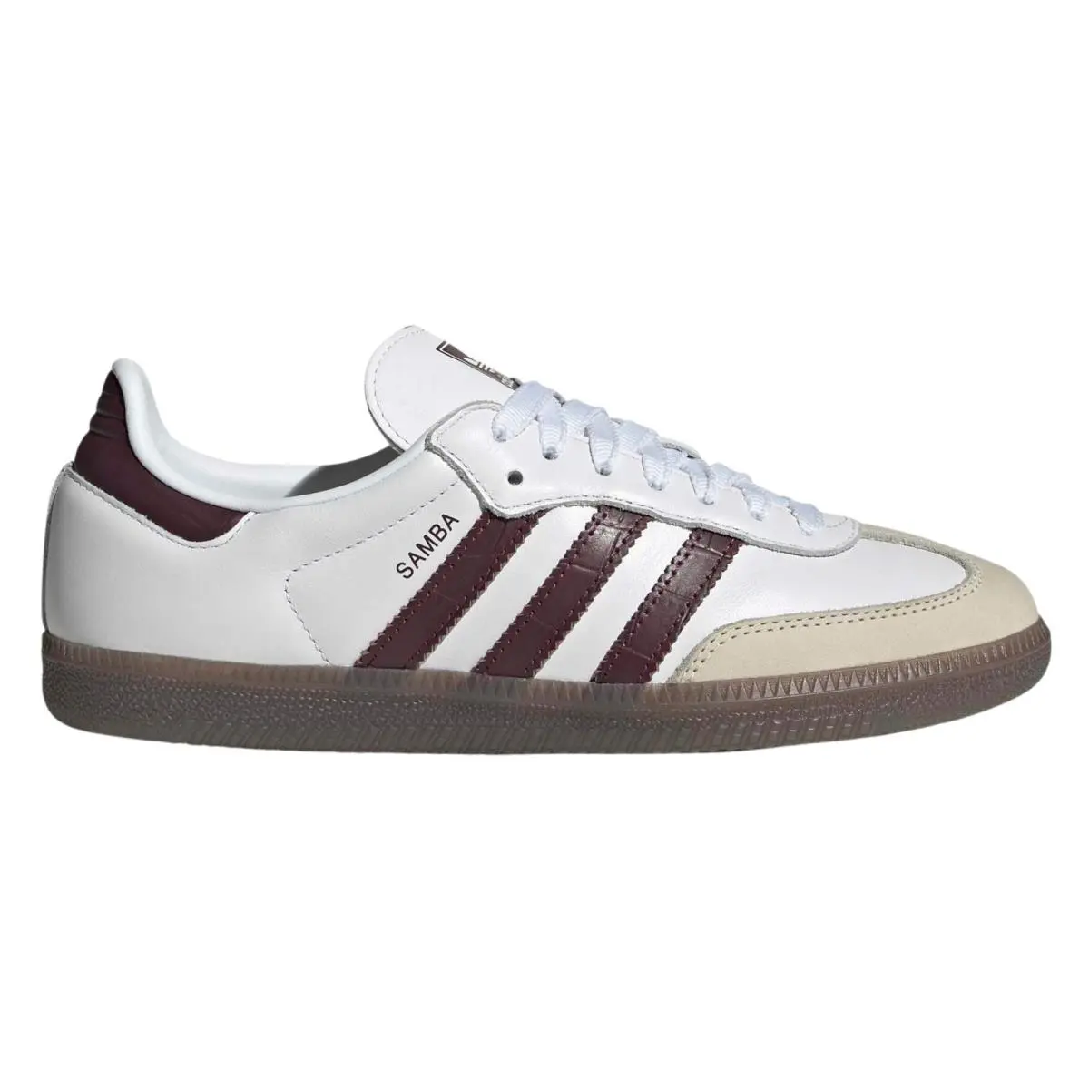 Adidas Women`s Samba OG Low Top Sneakers KJ7456 Footwear White/ Maroon