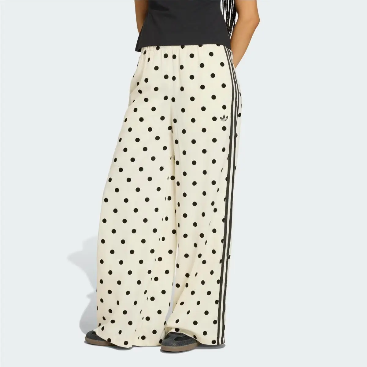 Originals Women`s Satin Polka Dots Wide Leg Track Pant KV1168 by Adidas