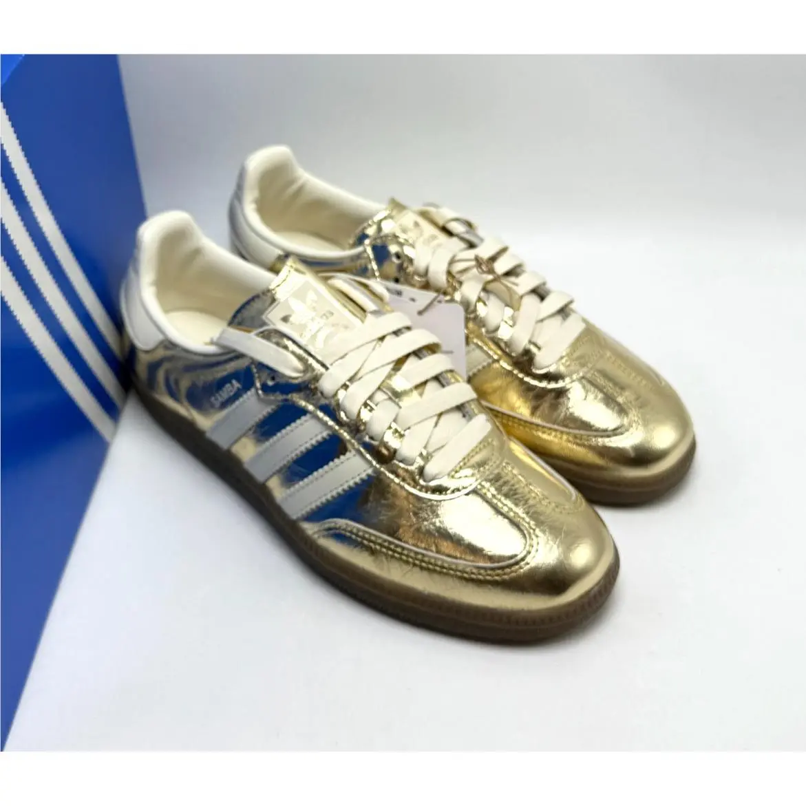Adidas shoes - adidas Samba - Samba - KJ7479 - Gold Metallic / Off White 2