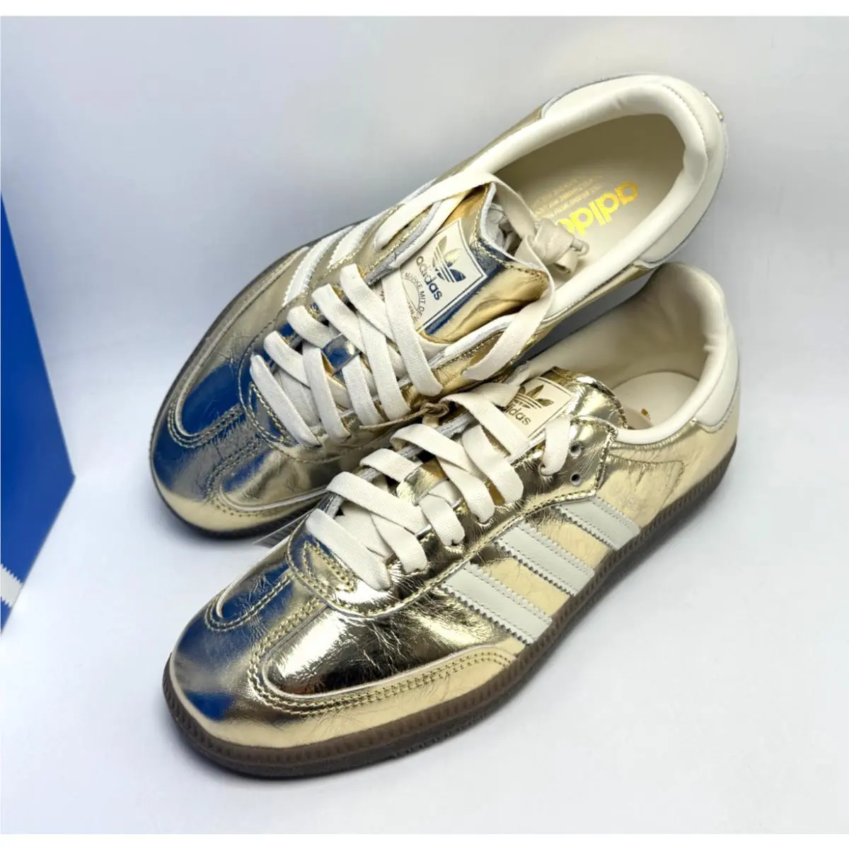 Adidas shoes - adidas Samba - Samba - KJ7479 - Gold Metallic / Off White 4