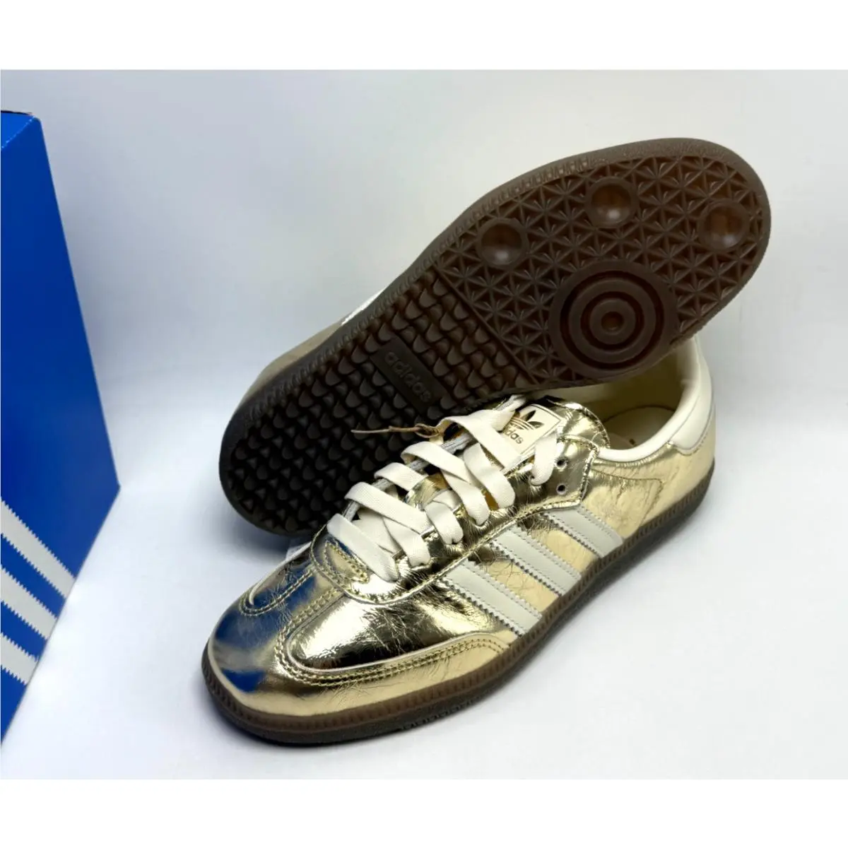 Adidas shoes - adidas Samba - Samba - KJ7479 - Gold Metallic / Off White 5