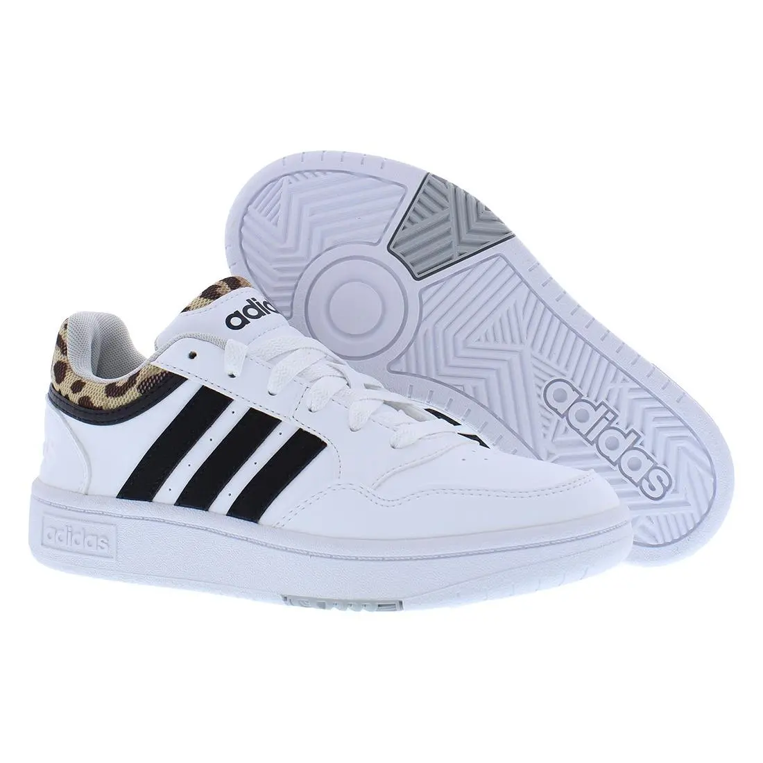 Adidas Hoops 3.0 Womens Shoes - Cloud White/Core Black/Grey Two, Main: White