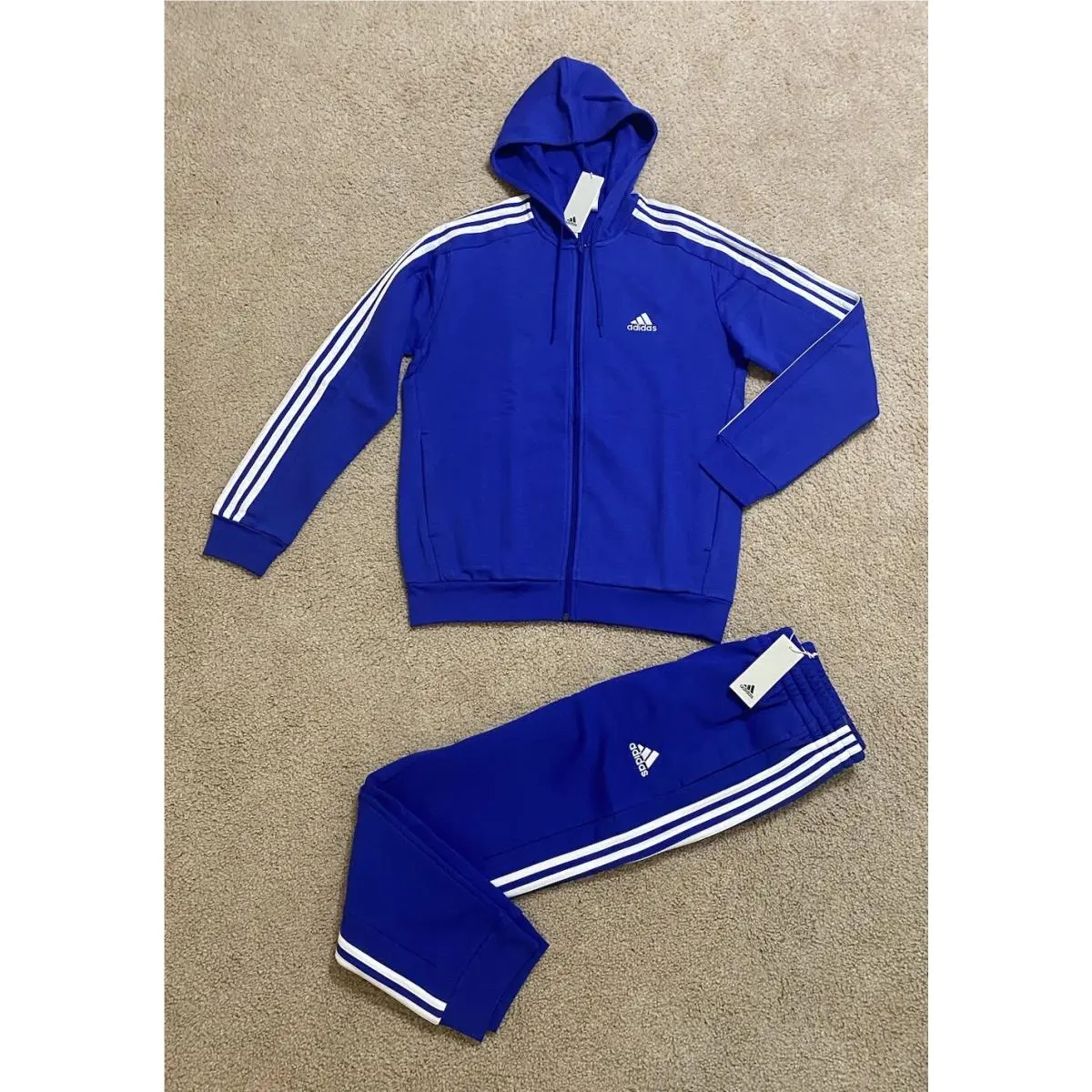 Essentials Tracksuit Mens 2 Piece Set Sweatsuit Sz 2XL by Adidas