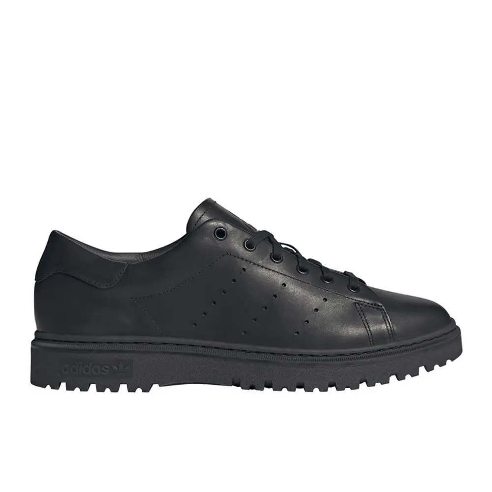 Stan Smith Freizeit Mens Black Sneakers Casual Shoes JI1496 by Adidas