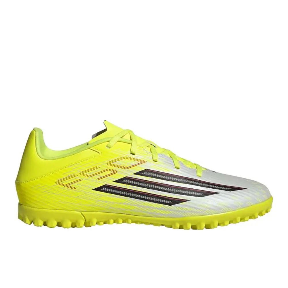 Adidas F50 Club Turf Football Mens White Yellow Sneakers Athletic Shoes JR9051