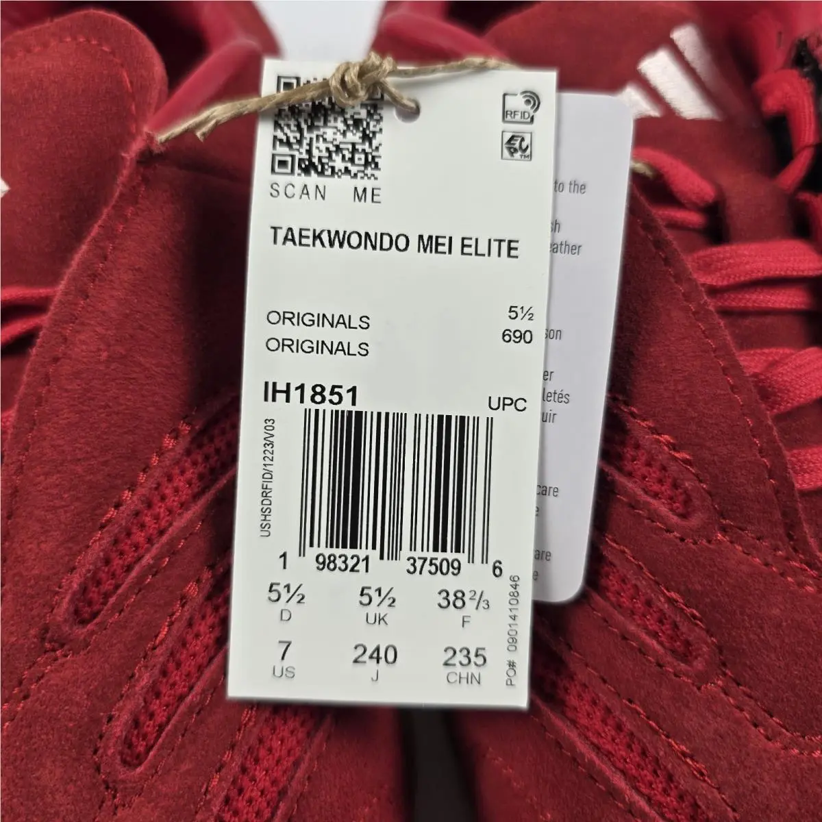 Adidas shoes - adidas Taekwondo - Taekwondo - IH1851 - Red 15