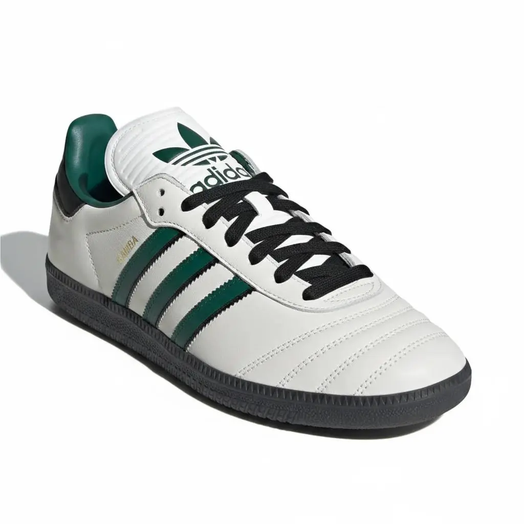 Adidas Samba JP Unisex Sneakers - Core White/collegiate Green/carbon