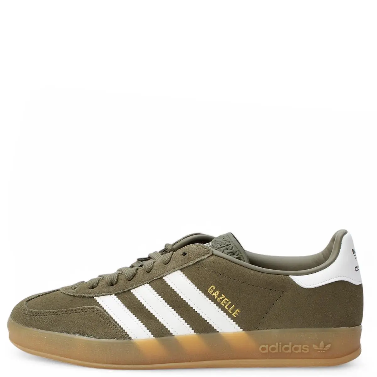 Gazelle Indoor Olive Strata Cloud White Gum Men`s JQ0174 by Adidas