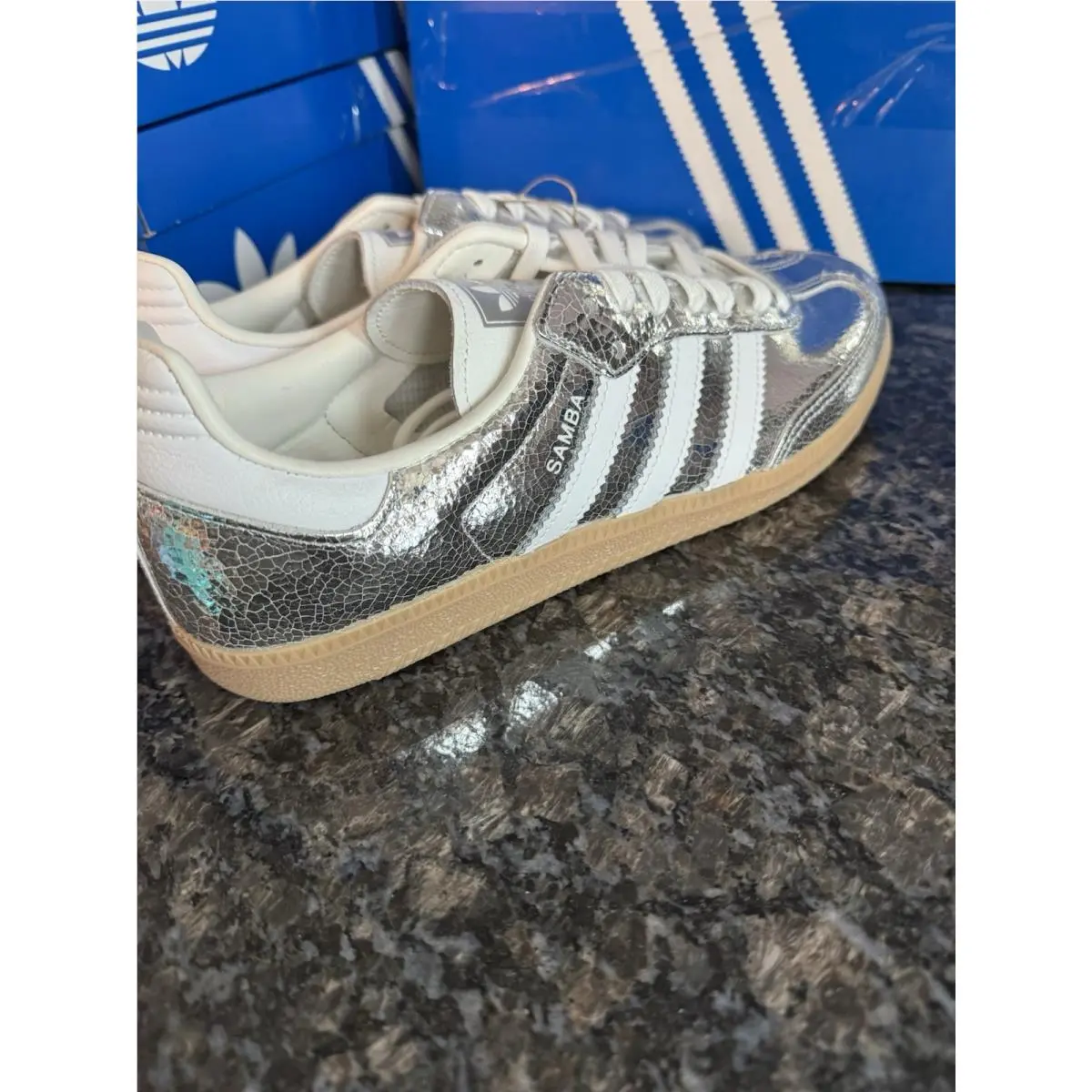 Adidas shoes - adidas Samba - Samba - JR0035 - Silver 3