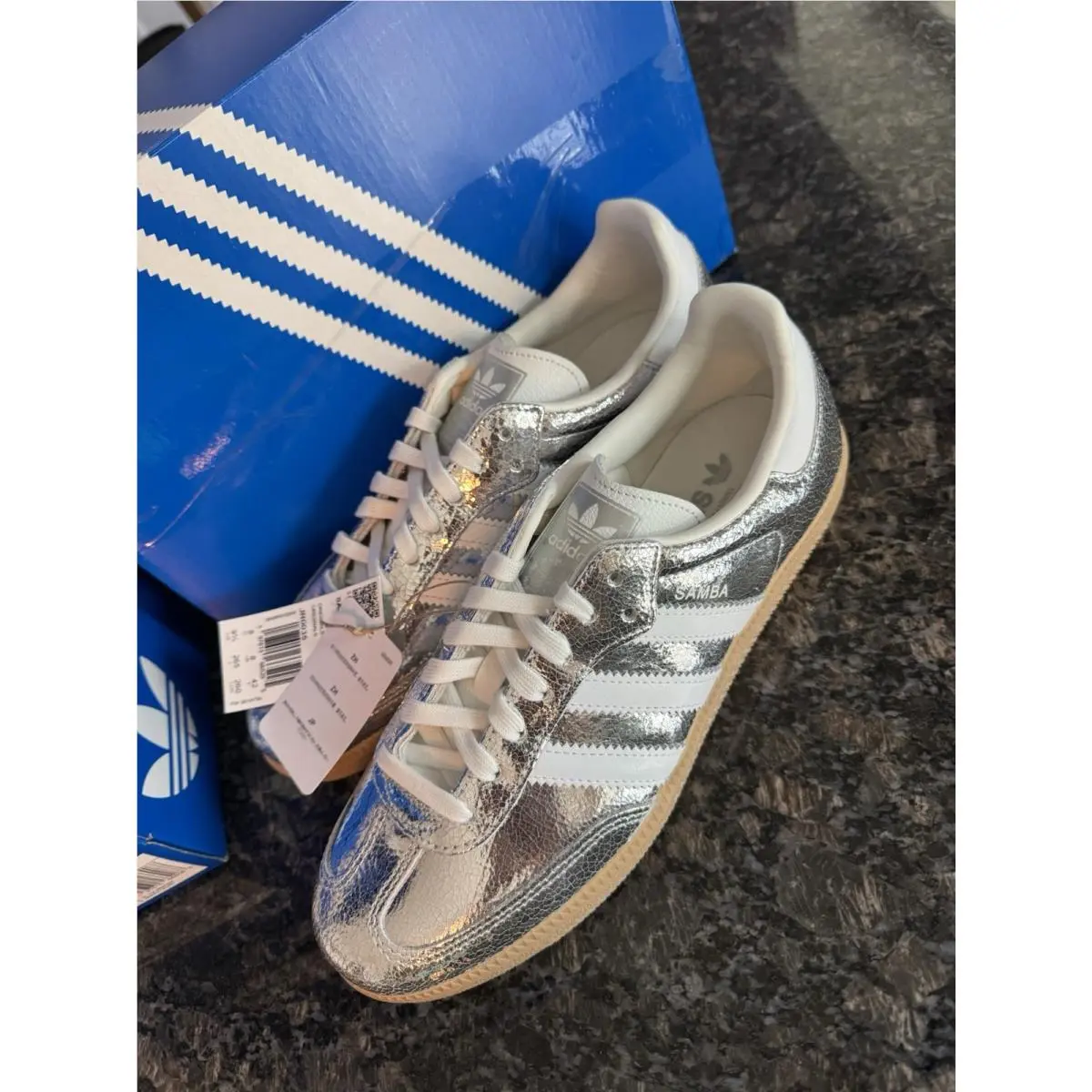 Adidas shoes - adidas Samba - Samba - JR0035 - Silver 11