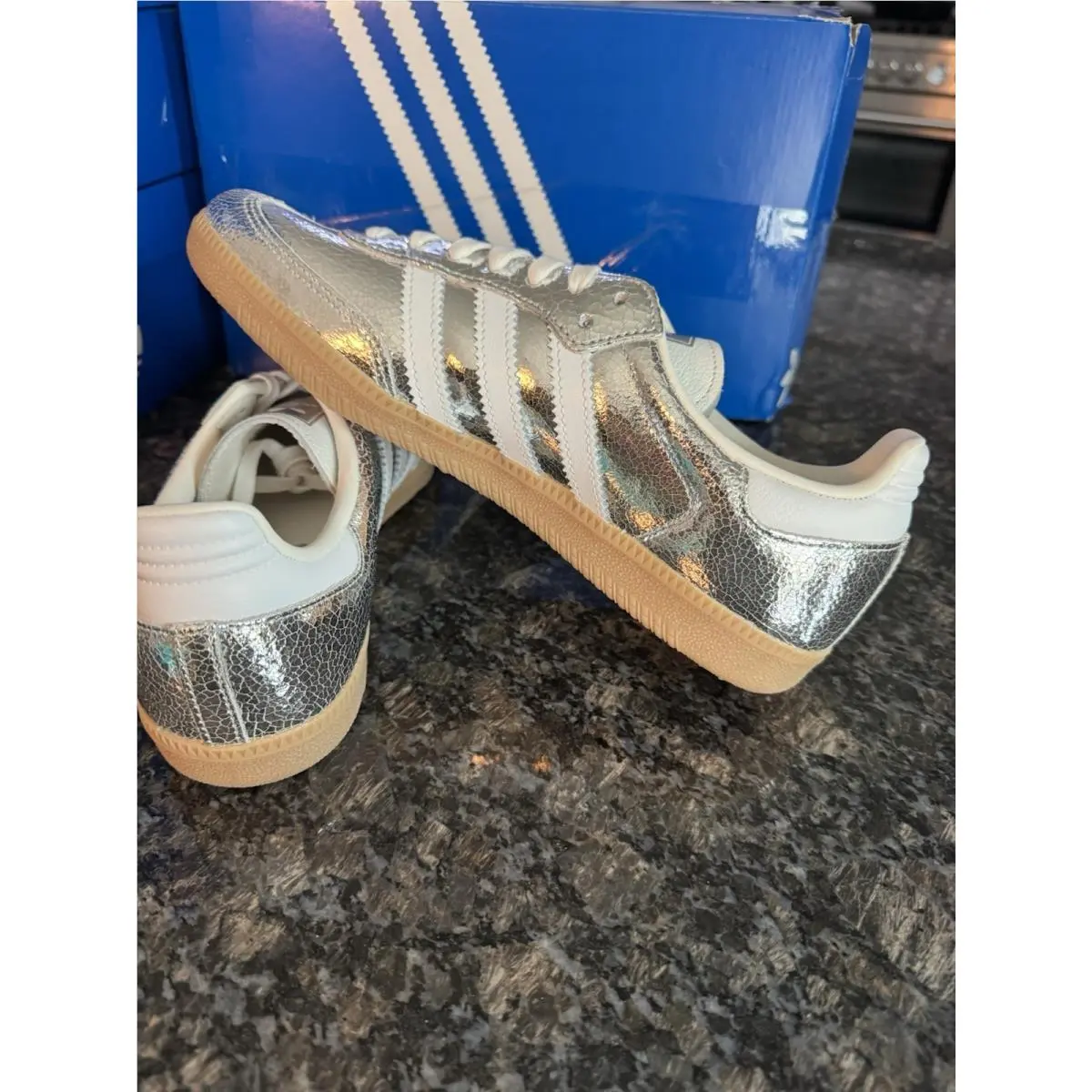 Adidas shoes - adidas Samba - Samba - JR0035 - Silver 12