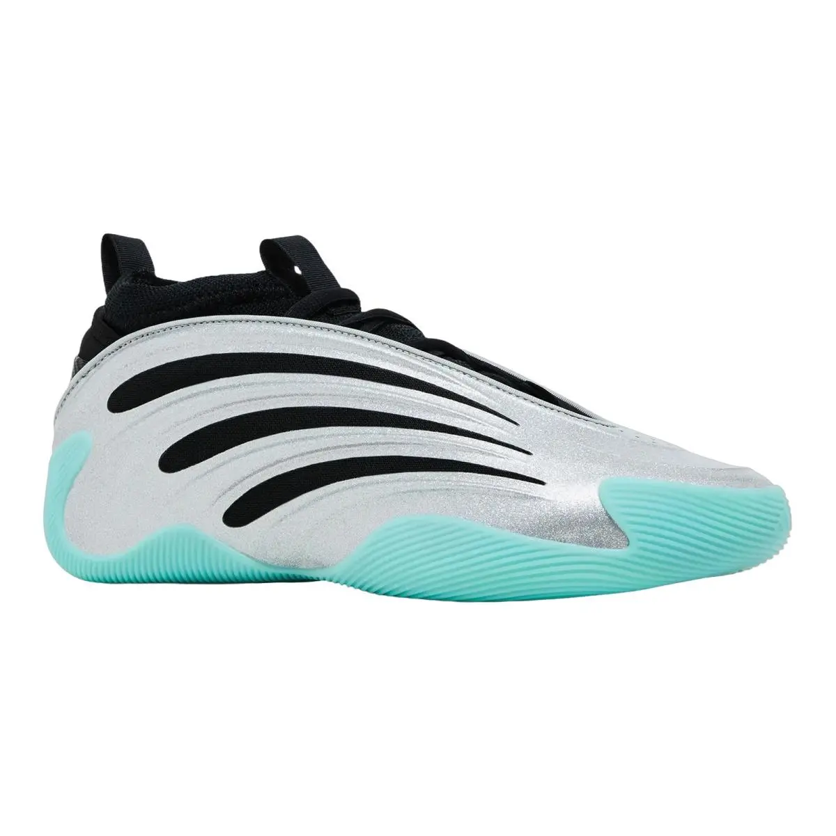 Adidas shoes - Harden Volume 9 - Harden Volume - JS1028 - Silver Metallic/Core Black/Flash Aqua 4