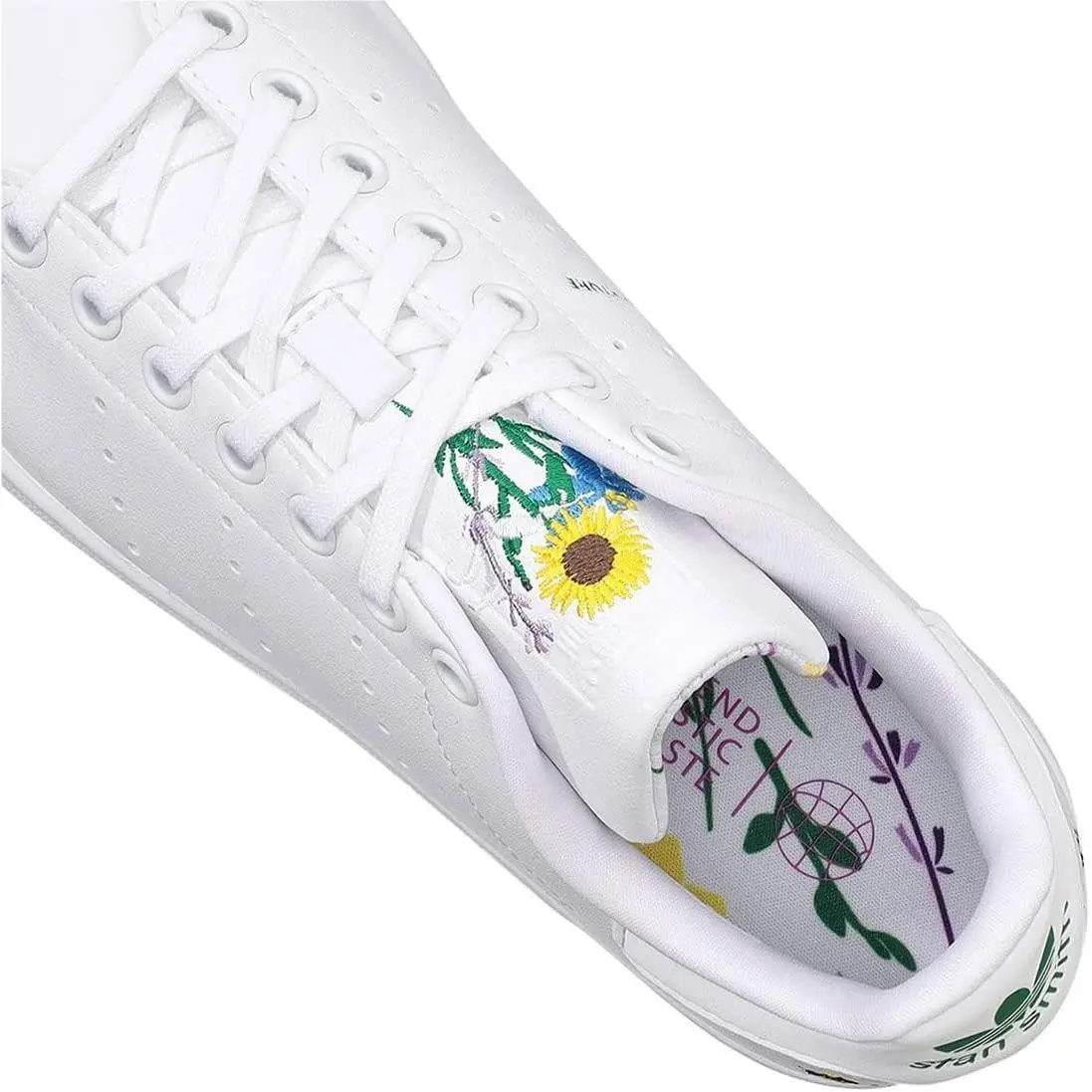 Adidas shoes - Cloud White / Green / Shock Purple 13
