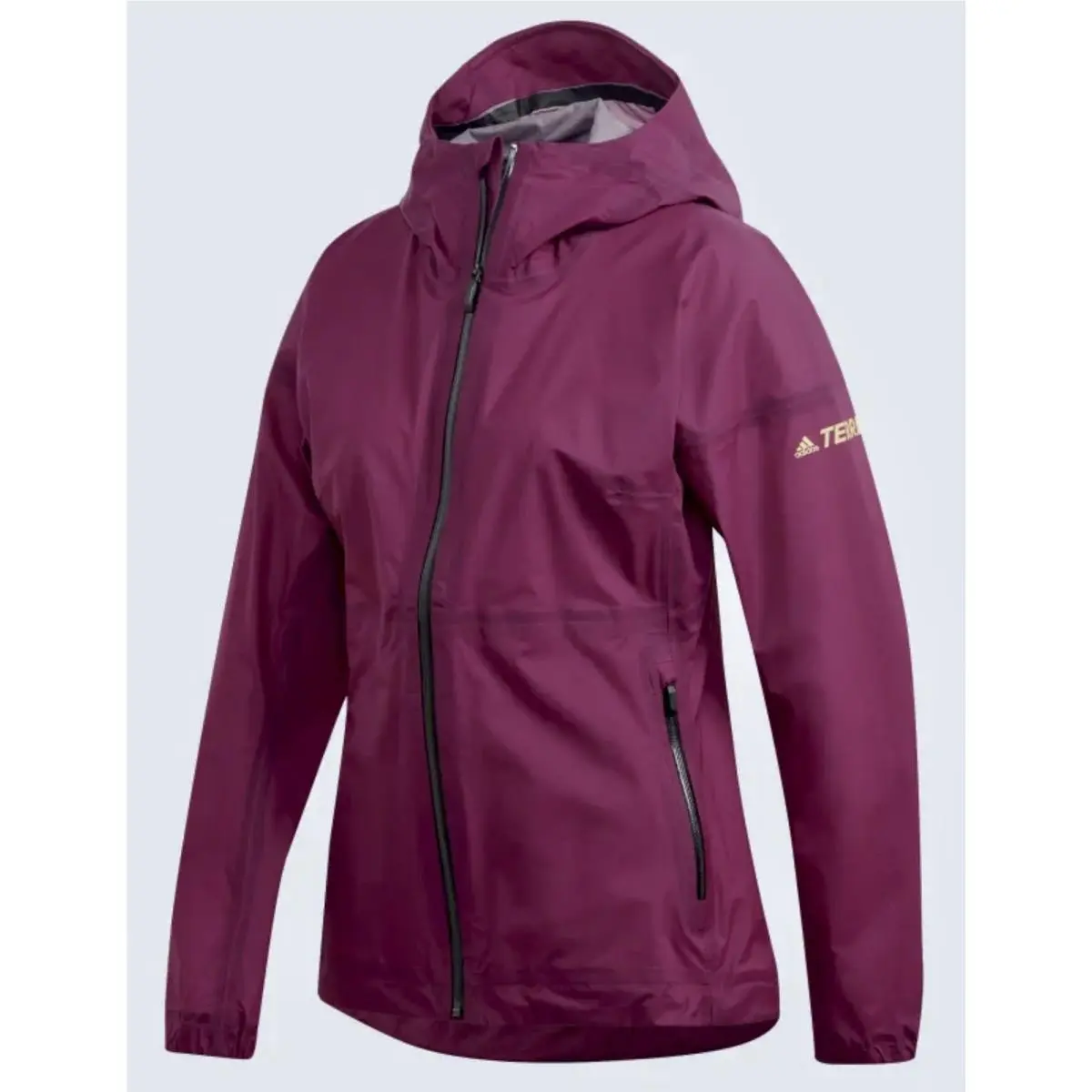 Agravic 3L Terrex Climaproof Waterproof Packable Berry Jacket Womens Sz S by Adidas
