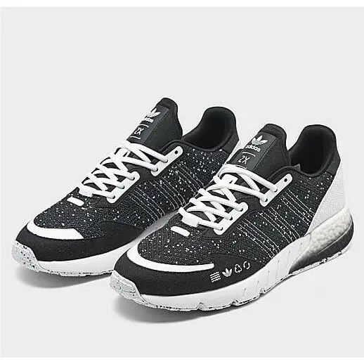Men`s ZX 1K Boost Black White Casual Shoes Size GV7194 Men`s Shoes by Adidas