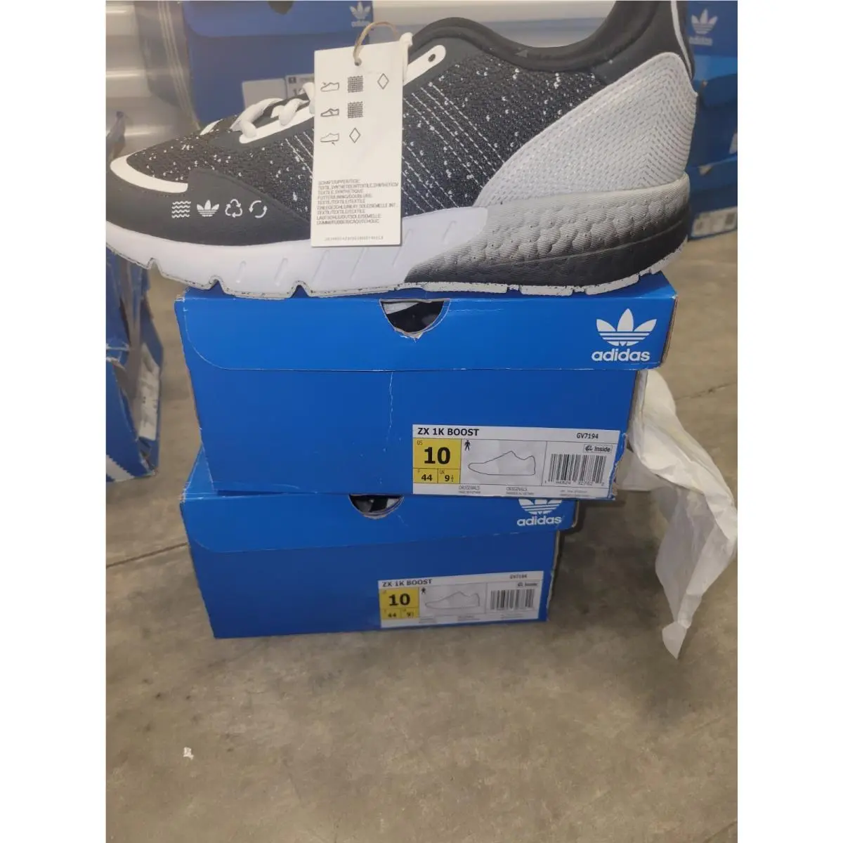 Adidas shoes - Adidas ZX 1K BOOST - BOOST - GV7194 - Black 7