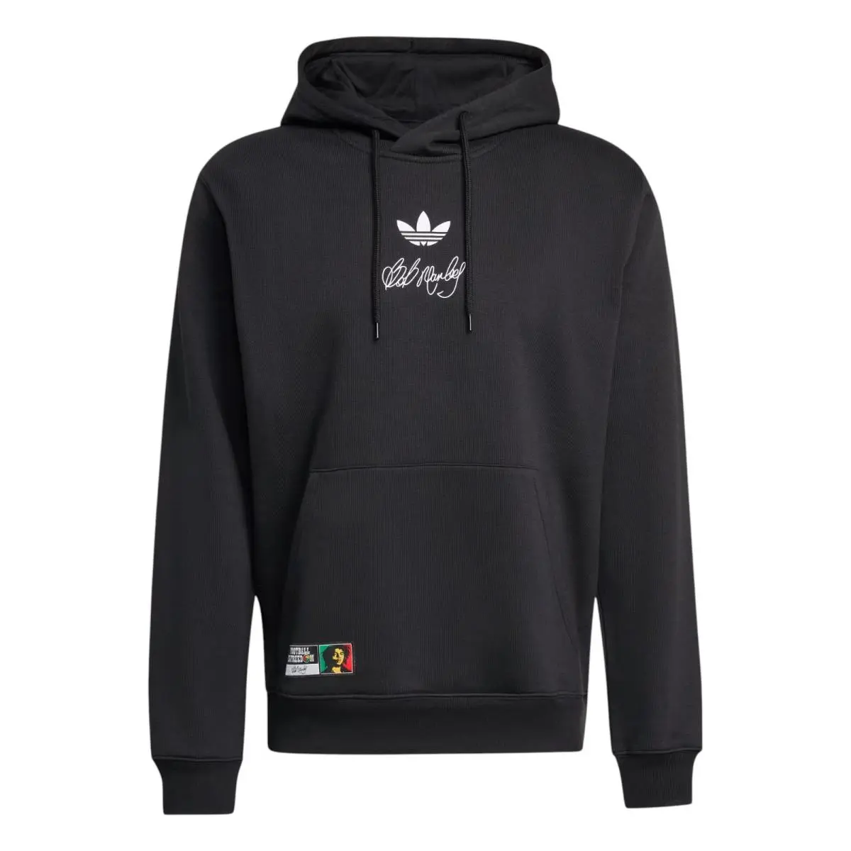 Men`s Adidas Originals Black Jamaica X Bob Marley Fleece Pullover Hoodie