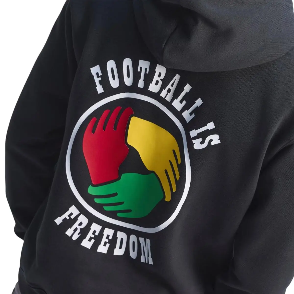 Adidas clothing - Adidas Bob Marley Football is Freedom Hoodie - KD2421 - Black 5