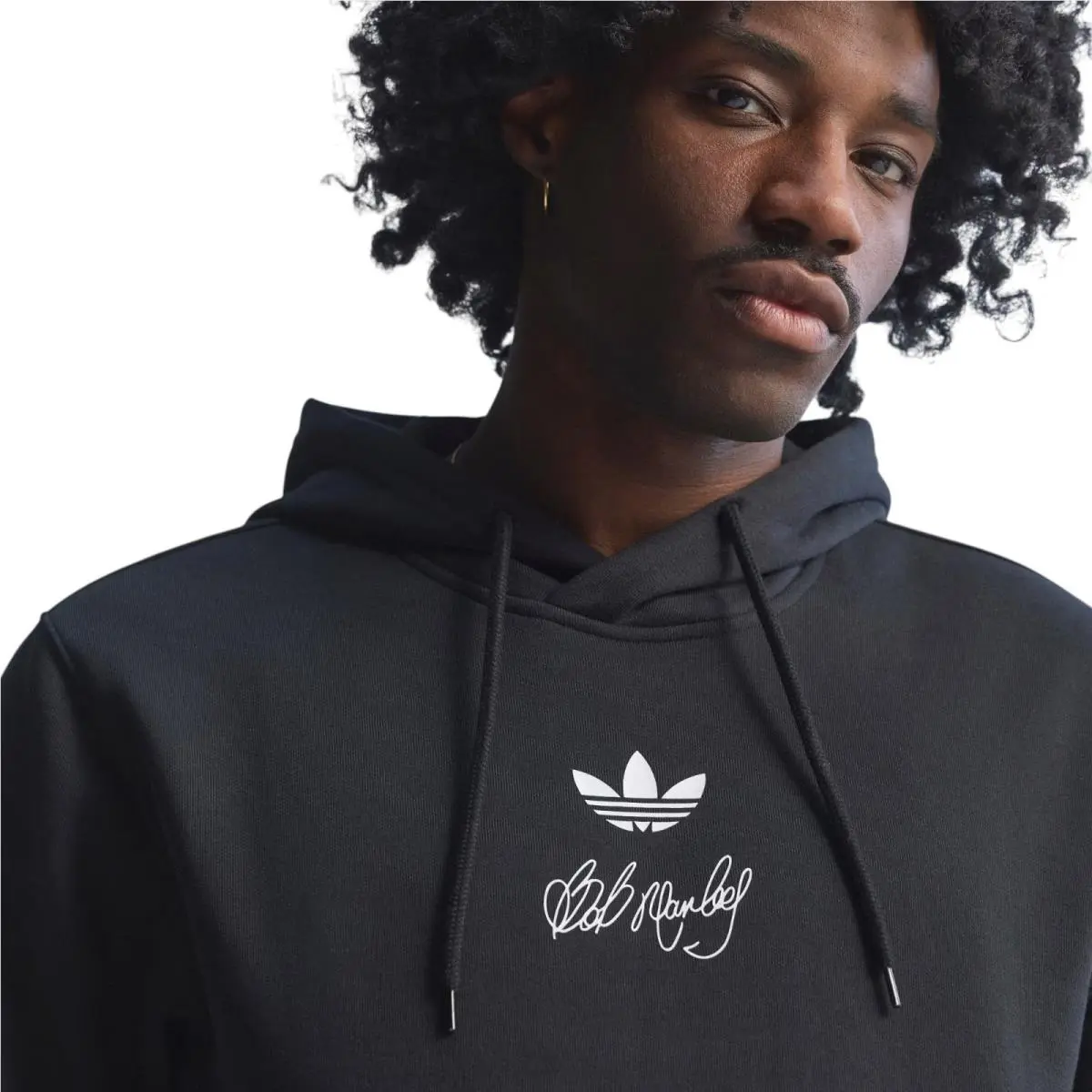Adidas clothing - Adidas Bob Marley Football is Freedom Hoodie - KD2421 - Black 10