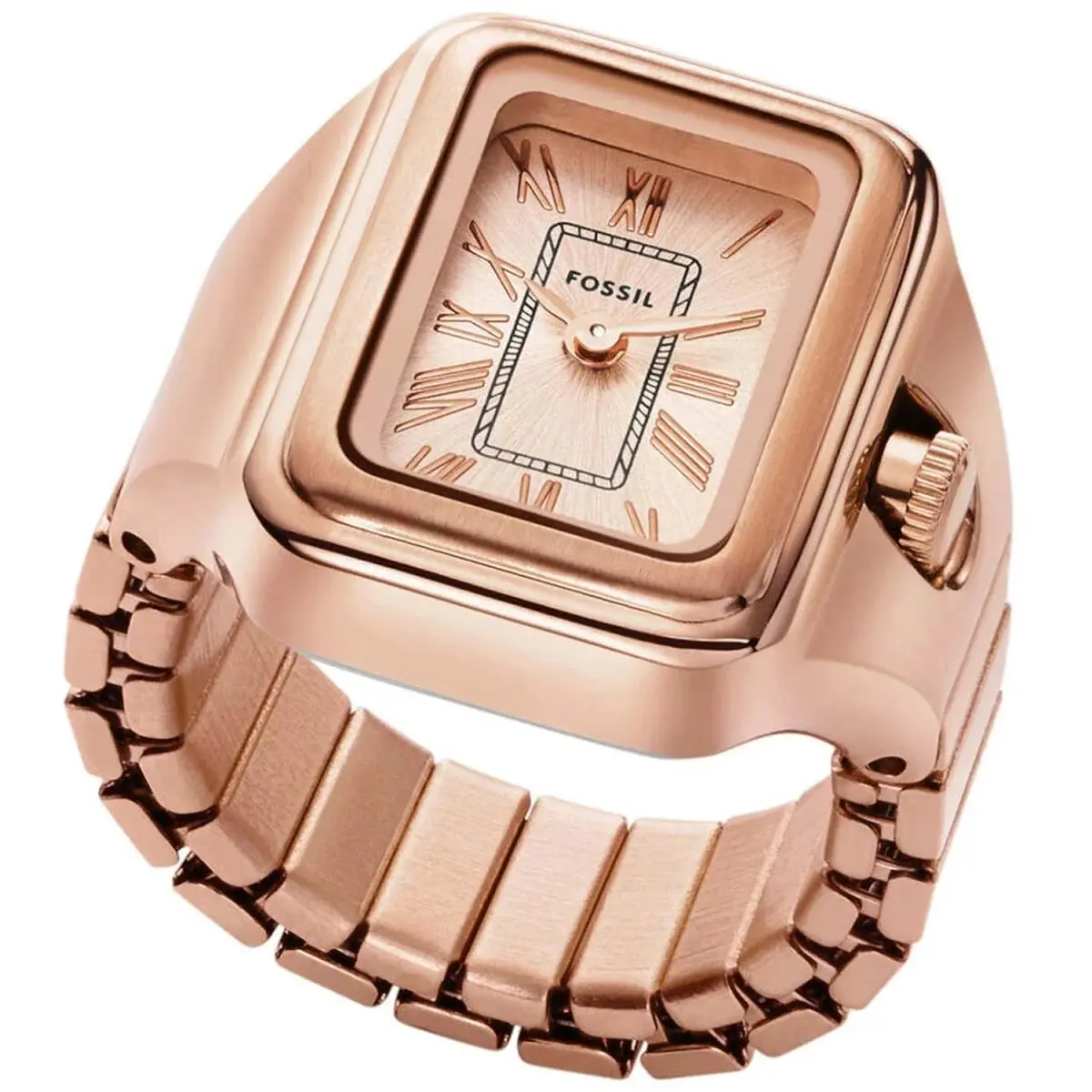 Women`s Raquel Watch Ring Rose Gold Dial Watch - ES5345 by Fossil