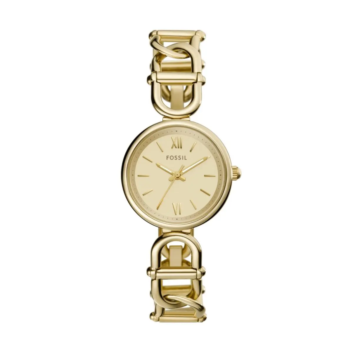 Women`s Watch Carlie Quartz Stainless Steel 30MM Gold Cha by Fossil