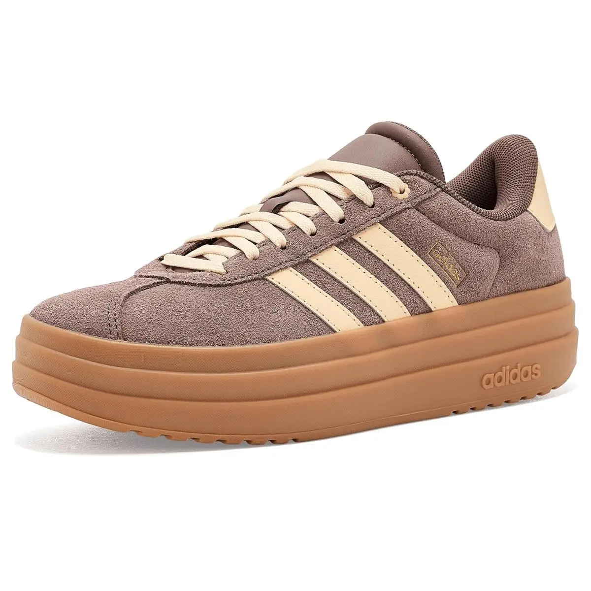 Children Unisex Shoes  Kids VL Court Bold Little Kid/big Kid Earth Strata/Orange Tint/Gum by Adidas