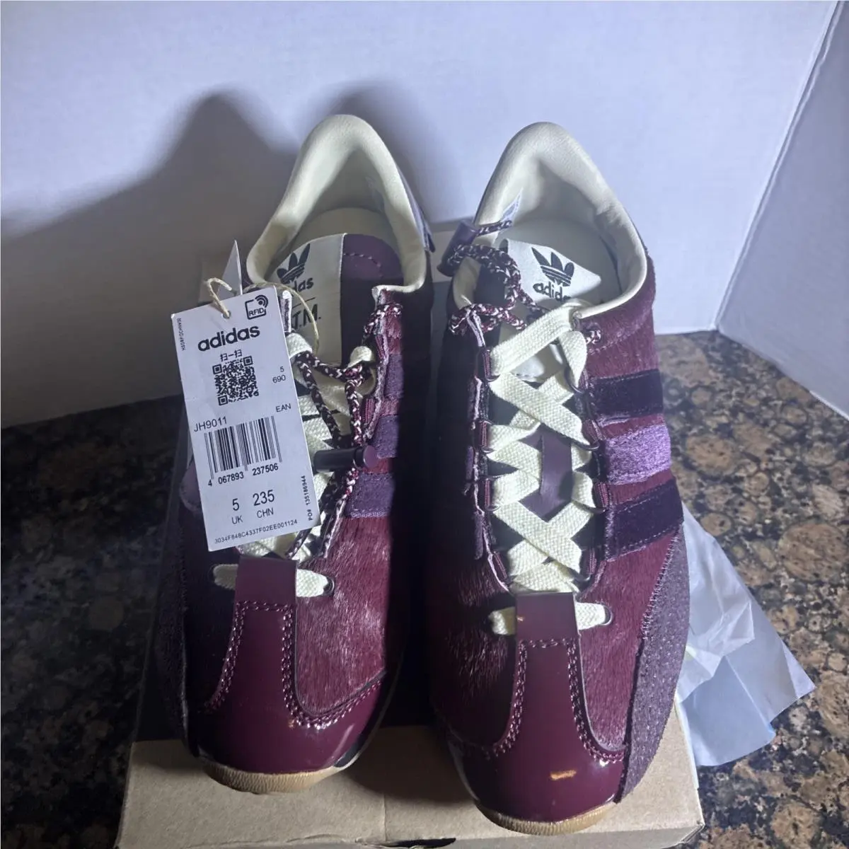 x Song For The Mute Country OG Sftm Maroon Casual Sneakers Unisex JH9011 by Adidas