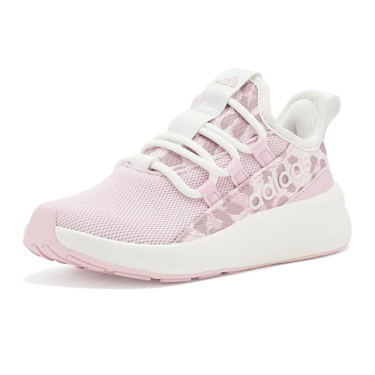 Children Unisex Shoes  Kids Lite Racer Adapt 8.0 Little Kid/big Kid White/Distilled Pink/Clear Pink by Adidas