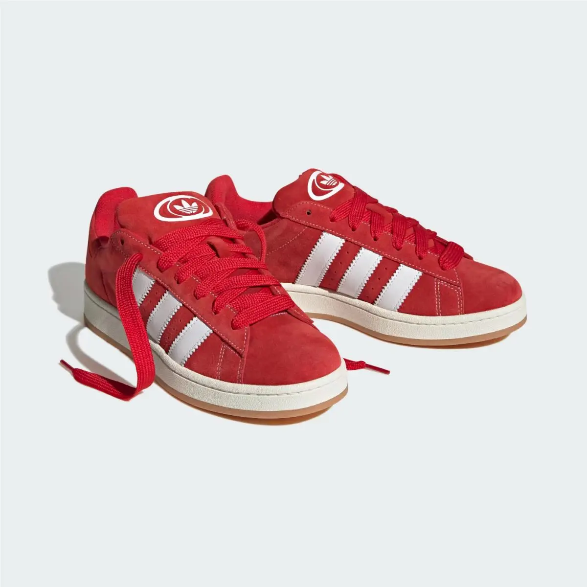 Campus 00S H03474 Sneakers Men`s US 9 Red Leather Lifestyle Shoes RHS9315 by Adidas