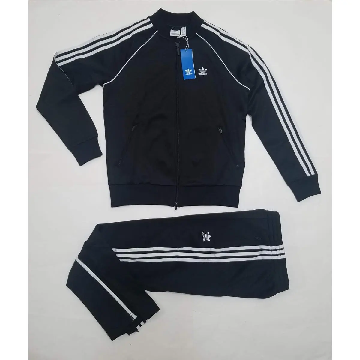 Adidas Originals Superstar Sst Tracksuit Black Pants Jacket Set Women’s Sz S
