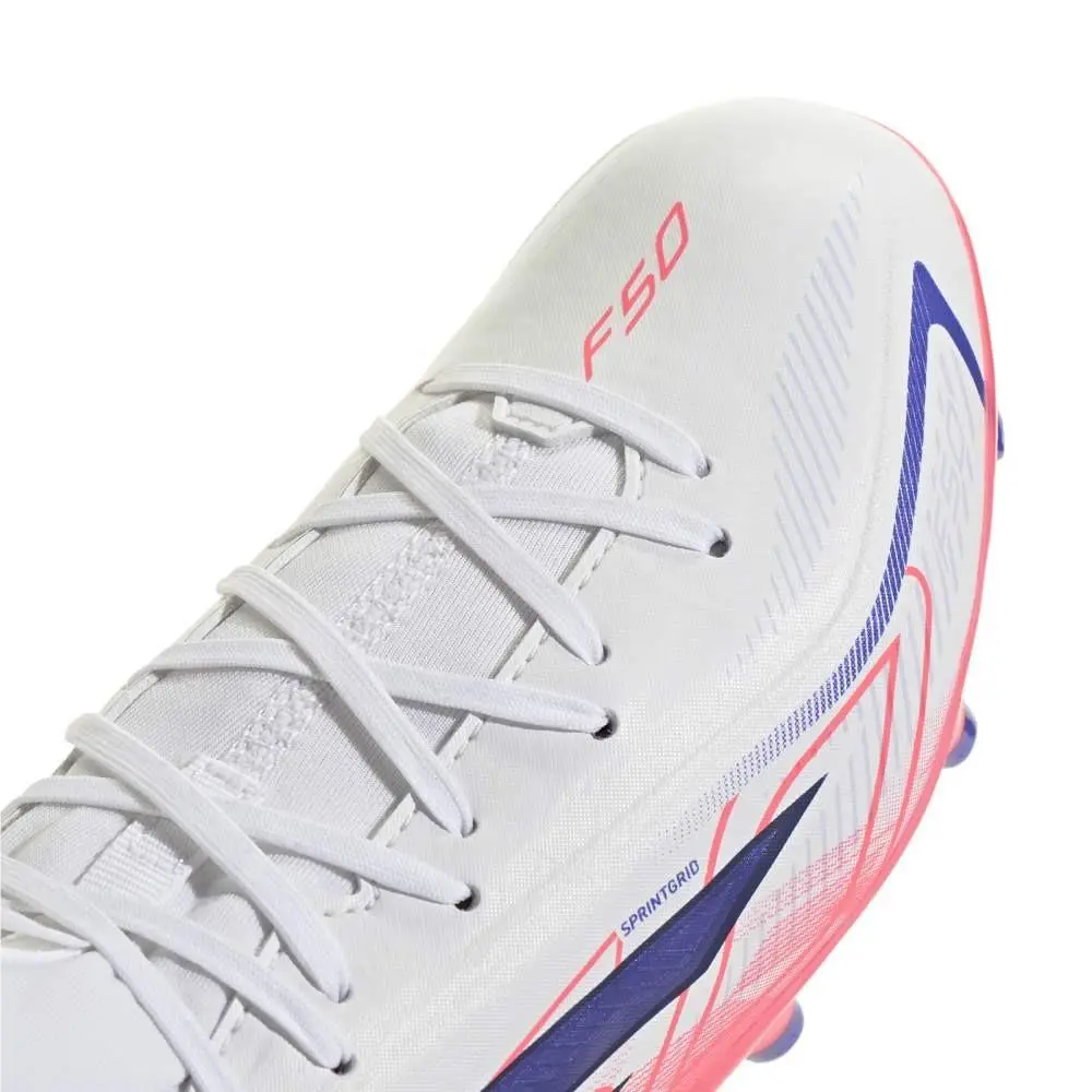 Adidas shoes - adidas F50 Hyperfast League Mid Firm Ground Soccer Cleats - SB1158-KK1316 - White 13
