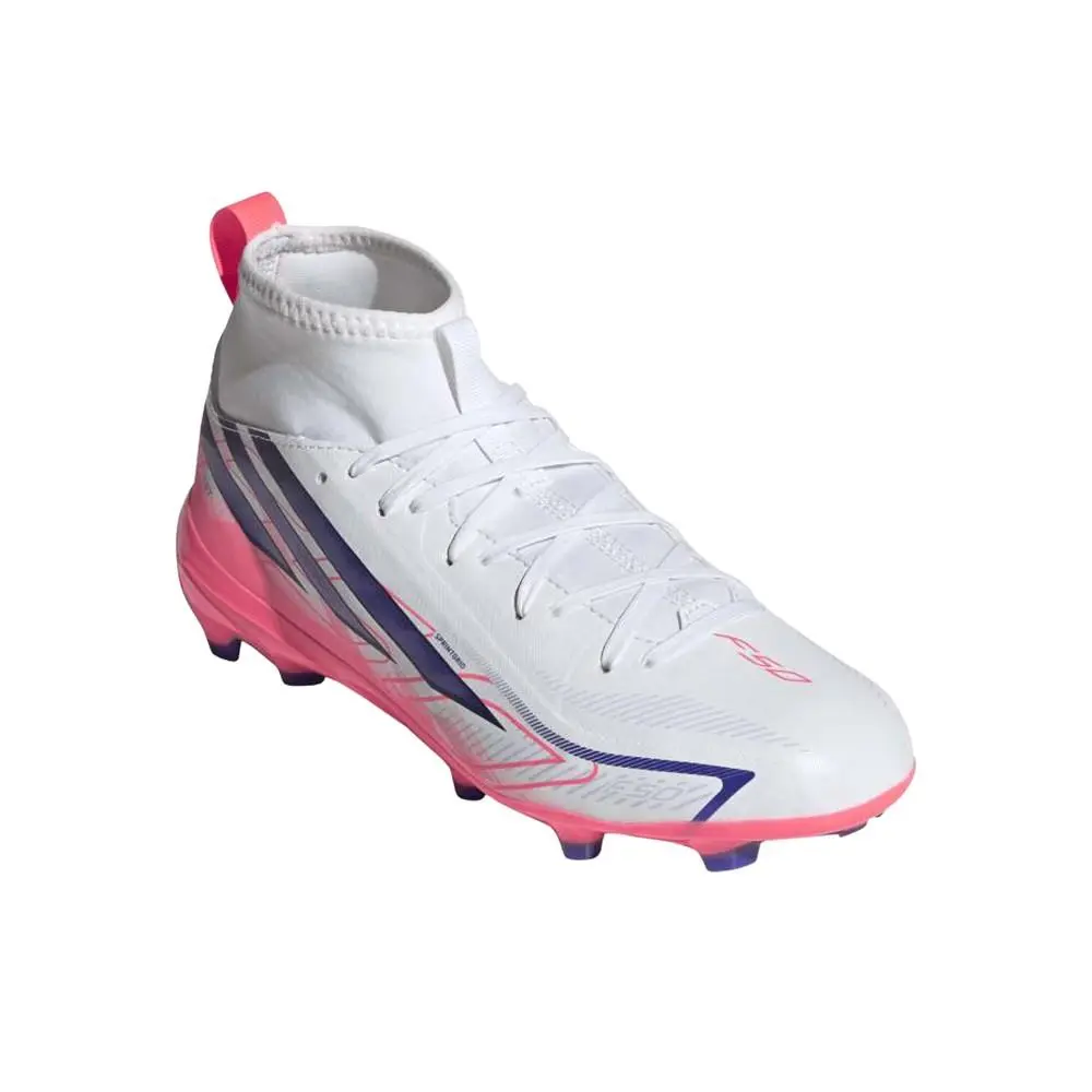 Adidas shoes - adidas F50 Hyperfast League Mid Firm Ground Soccer Cleats - SB1158-KK1316 - White 8