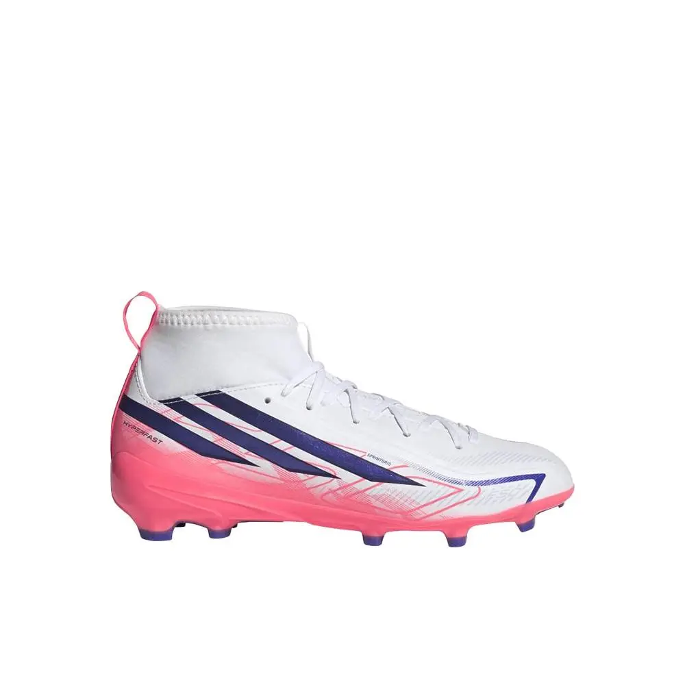 Adidas shoes - adidas F50 Hyperfast League Mid Firm Ground Soccer Cleats - SB1158-KK1316 - White 7