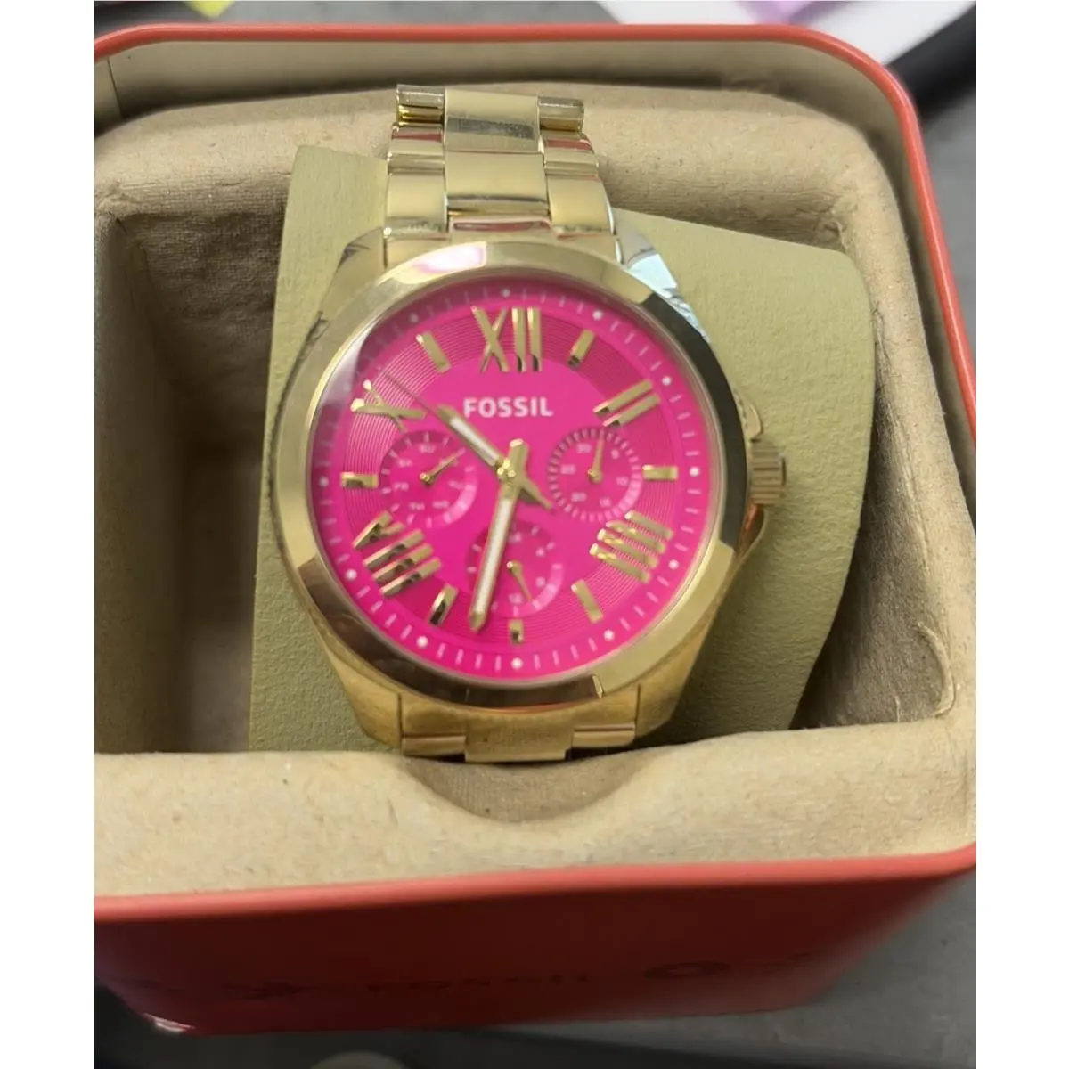 AM4539 Women’s Watch Gold/pink by Fossil