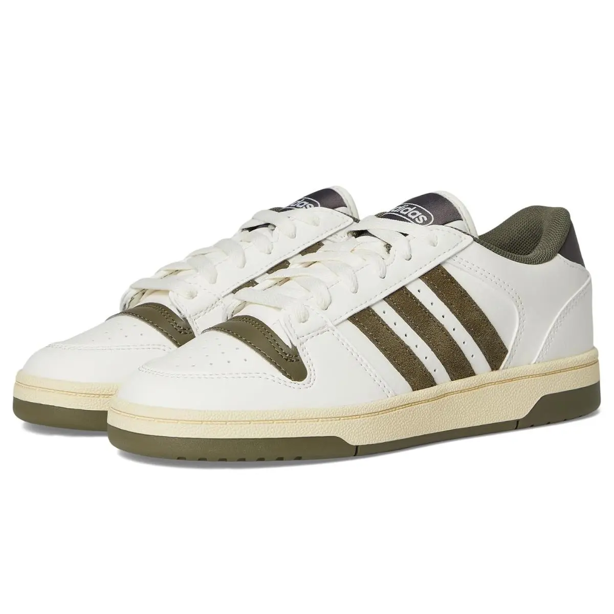 Children Unisex Shoes  Kids Break Start Shoes Toddler/little Kid/big Kid White/Olive Strata/Charcoal by Adidas