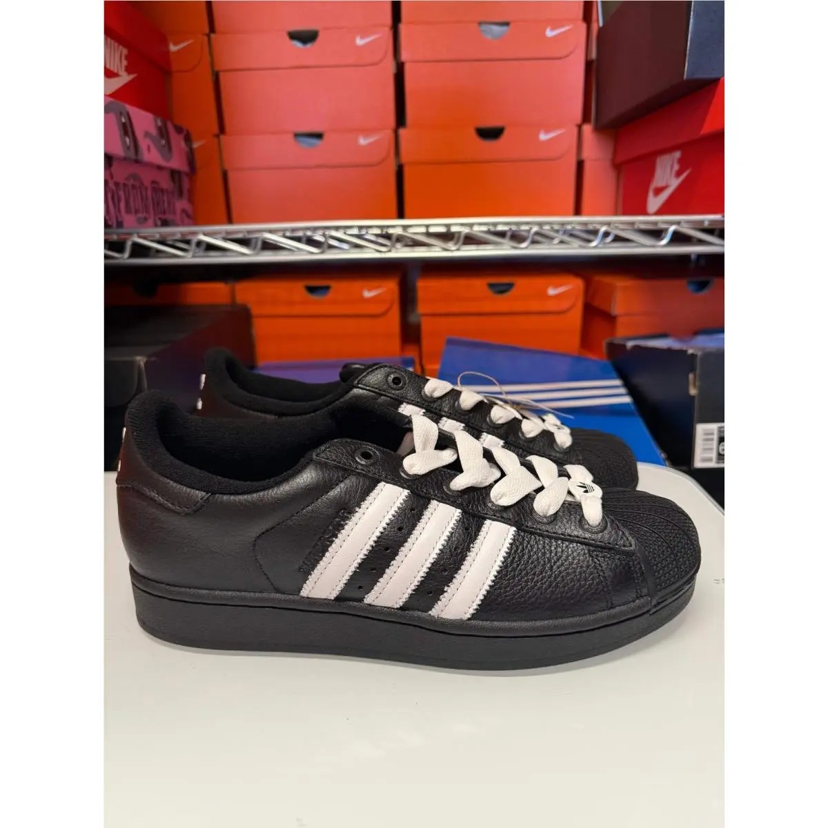 Adidas Men`s Superstar II Shoes Black White JI3538