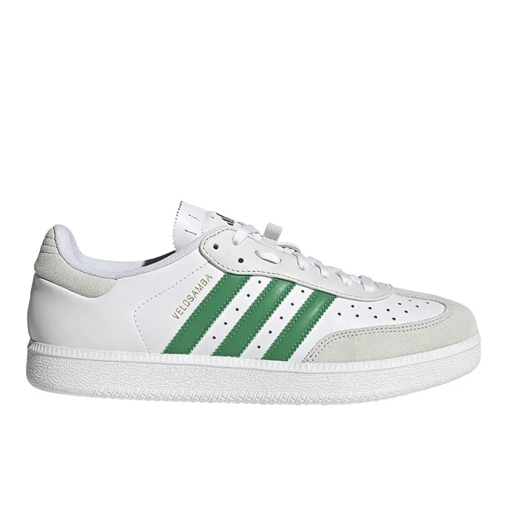 Velosamba Leather Unisex White Sneakers Athletic Shoes SB1158-KJ1390 by Adidas