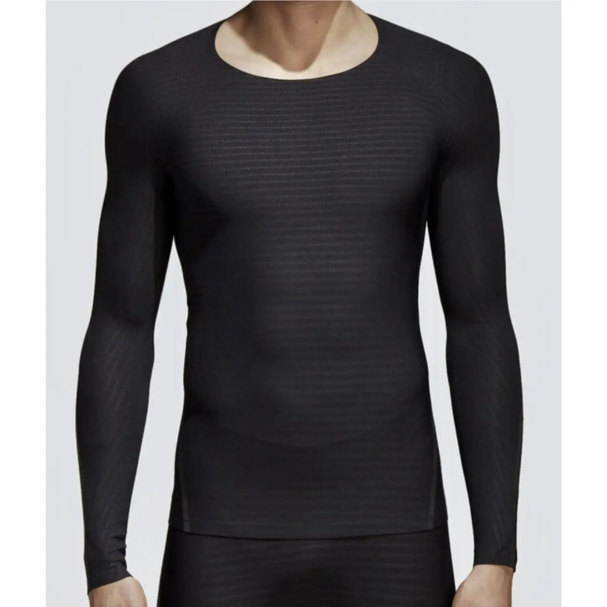 Alphaskin 360 Compression Black Long Sleeve Crew Tee Shirt Mens Sz S by Adidas