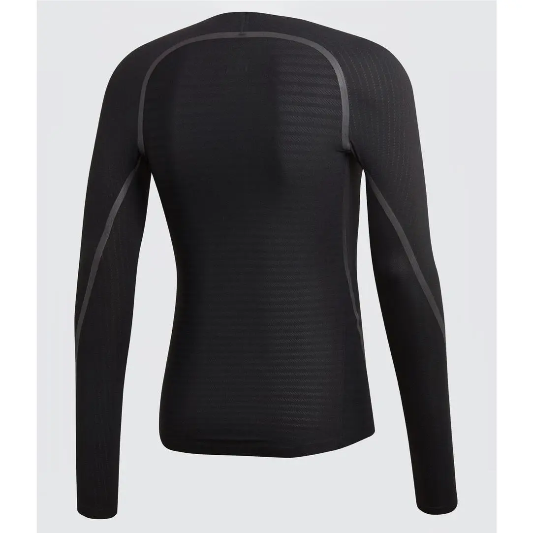 Adidas clothing - ADIDAS Alphaskin 360 Compression Black Long Sleeve Crew Tee Shirt - CF7163 - Black, Main: Black 2