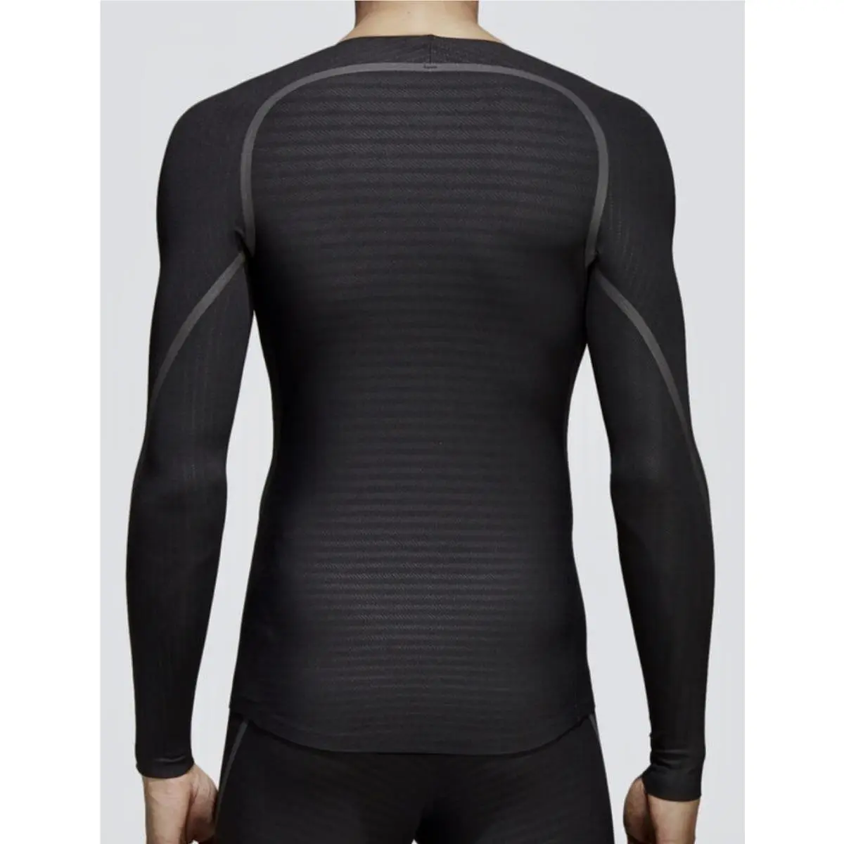 Adidas clothing - ADIDAS Alphaskin 360 Compression Black Long Sleeve Crew Tee Shirt - CF7163 - Black, Main: Black 10