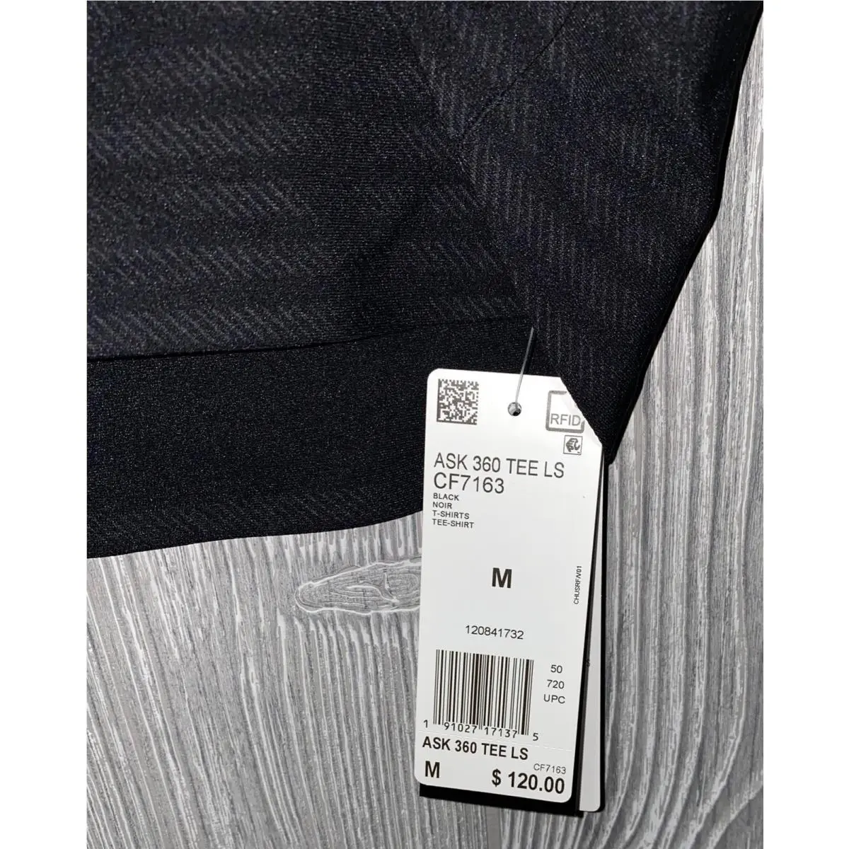 Adidas clothing - ADIDAS Alphaskin 360 Compression Black Long Sleeve Crew Tee Shirt - CF7163 - Black, Main: Black 18