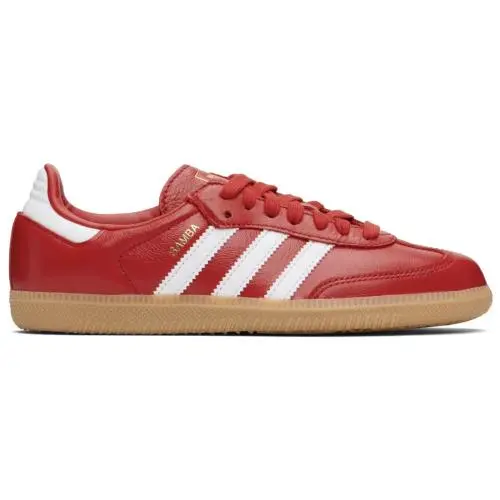 Adidas Originals Samba OG Mens Sneaker Blue Cloud White Gum 5 - red scarlet white