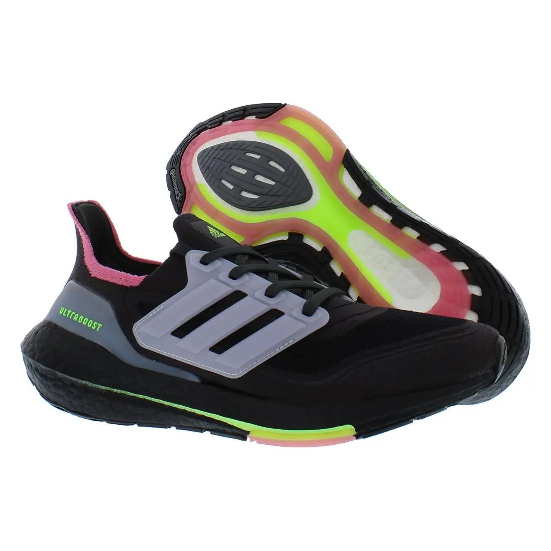 Ultraboost 21 Womens Shoes Size 11.5 Color: Grey/carbon/ice Purple by Adidas