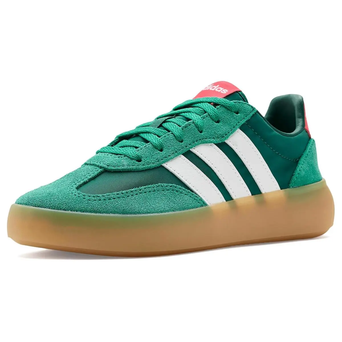 Children Unisex Shoes Adidas Kids Barreda Decode Elastic Lace Shoes - Collegiate Green/White/Lucid Red