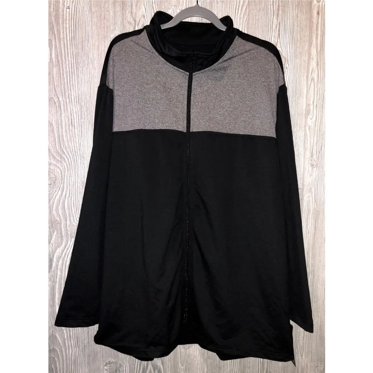 Golf Fleece Black Grey Full Zip Golf Track Jacket Mens Sz 3XL Xxxl by Adidas
